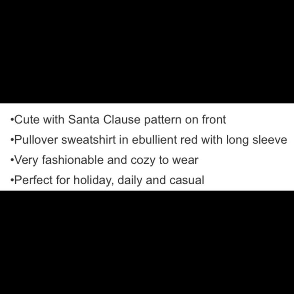๐
๐ผHP๐๐จONLY 1 XXL LEFT๐จSanta Red Sweatshirt - Picture 3 of 5